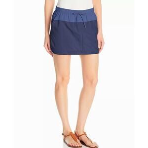 Columbia Sandy River Skort Womens Sz XL Blue Colorblock UPF 30